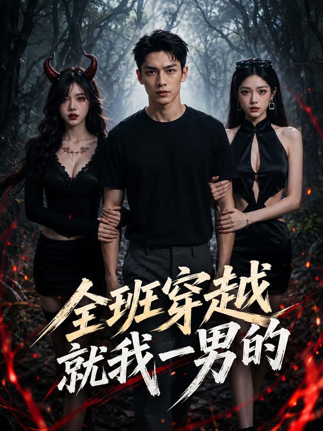 全班穿越就我一男的海报