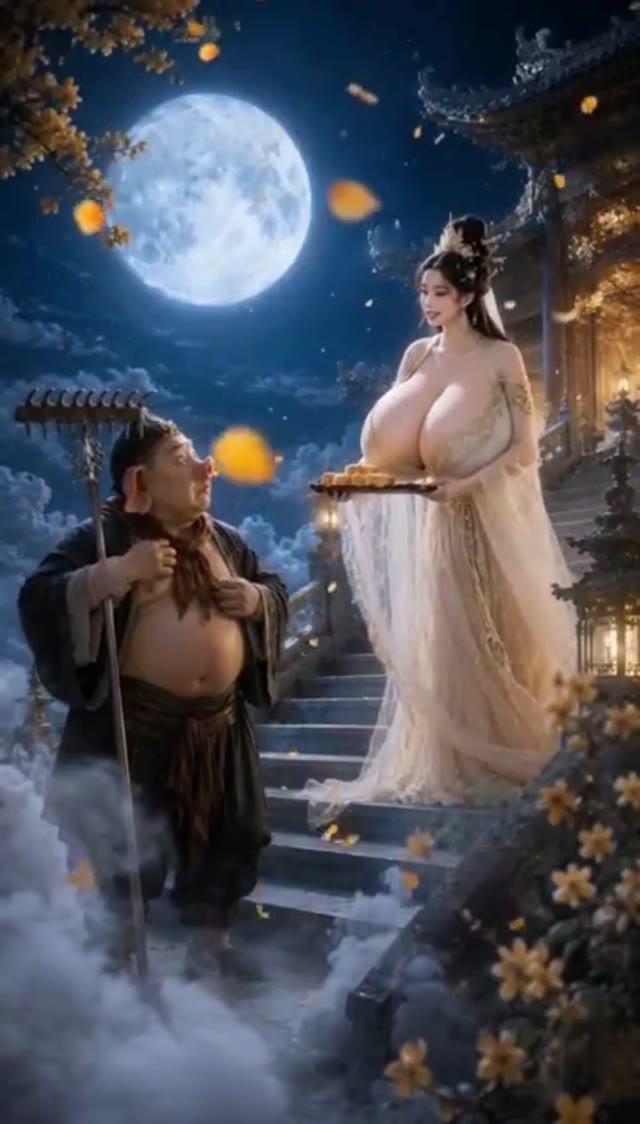 八戒与大奶嫦娥海报