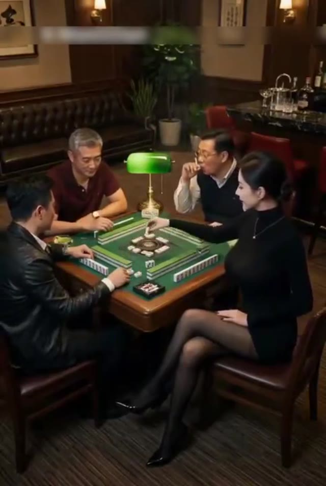 棋牌室的美女老板海报